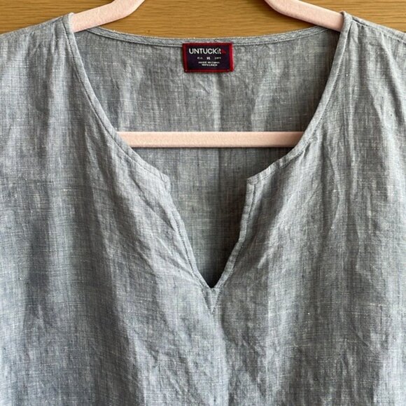 UntuckIt Linen Blouse - Picture 4 of 6